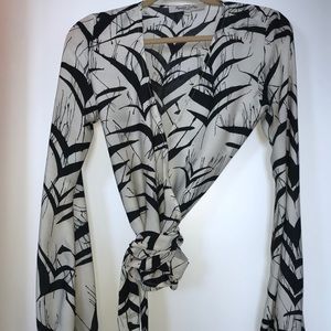 Ramona LaRue by Arianne Silk Wrap Blouse!